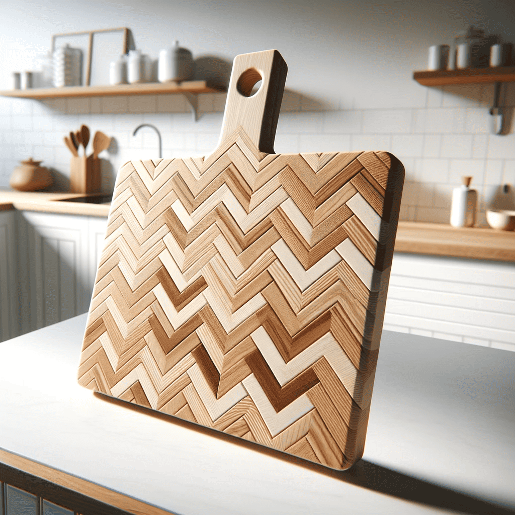 zig-zag pattern cutting board