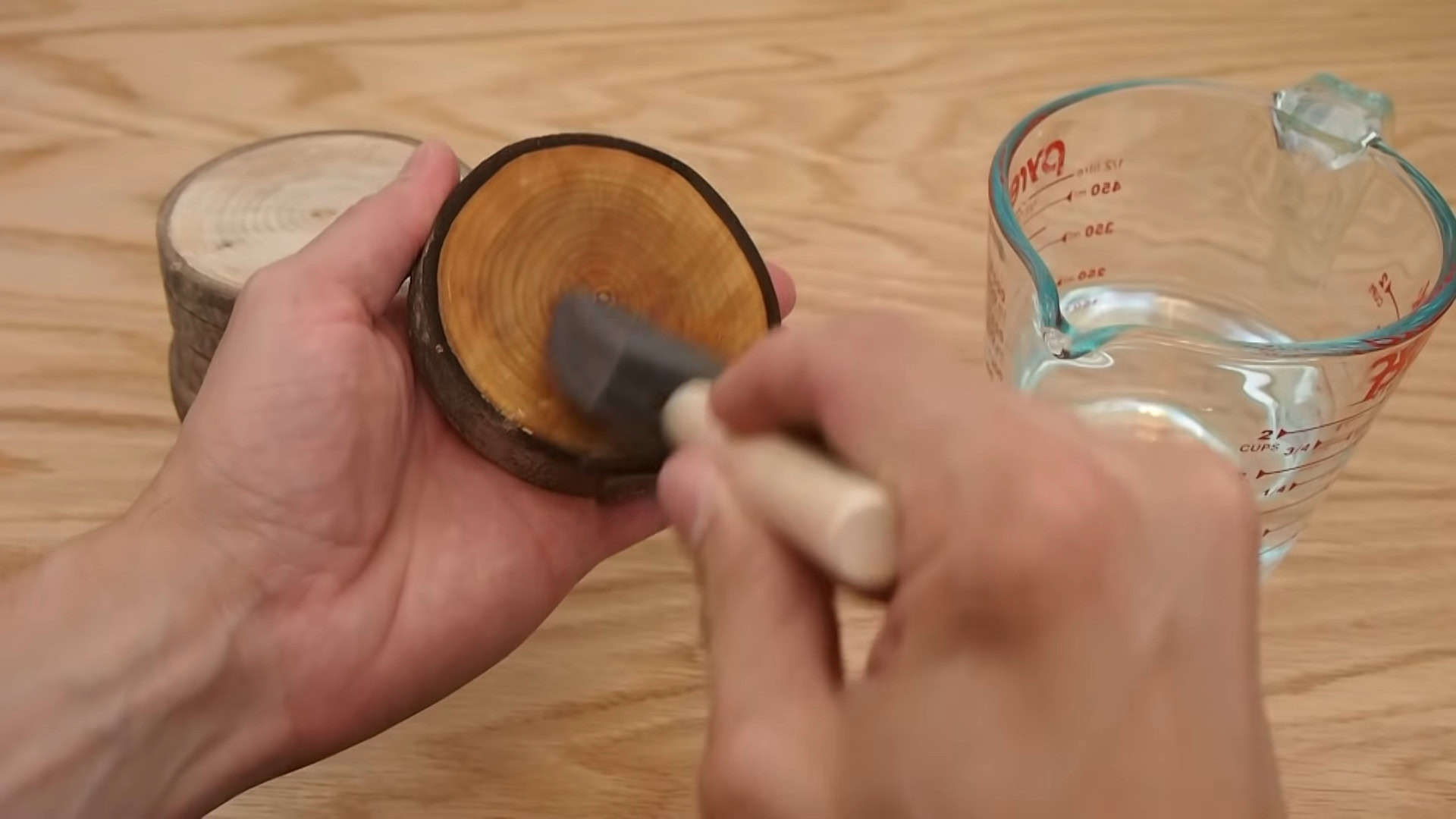 Turning Tree Branches Into Rustic Drink Coasters