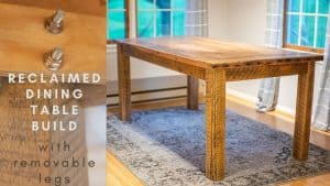 How To Build A Dining Table With Removable Legs