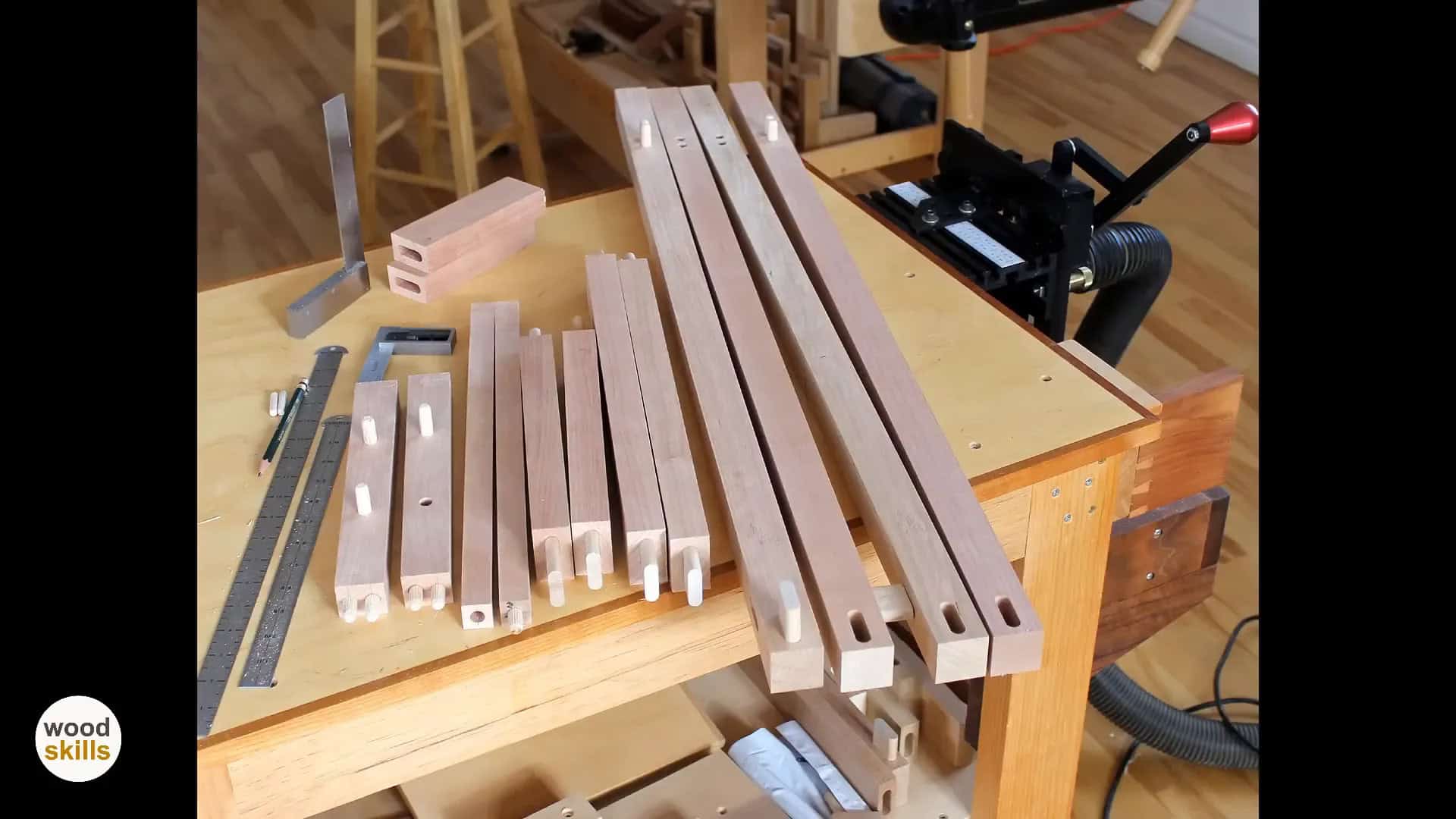 Completed loose tenon joinery using the Mortise Mill.