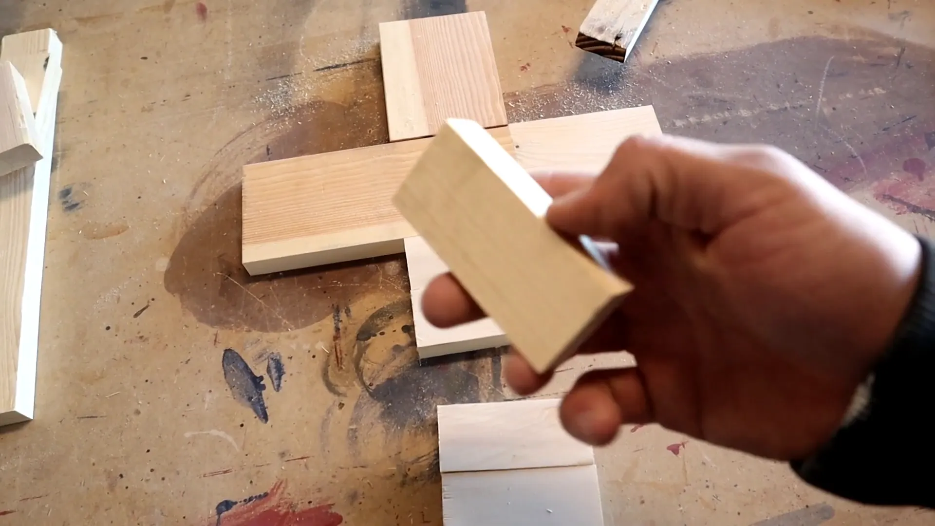 DIY Wooden American Flag Cross