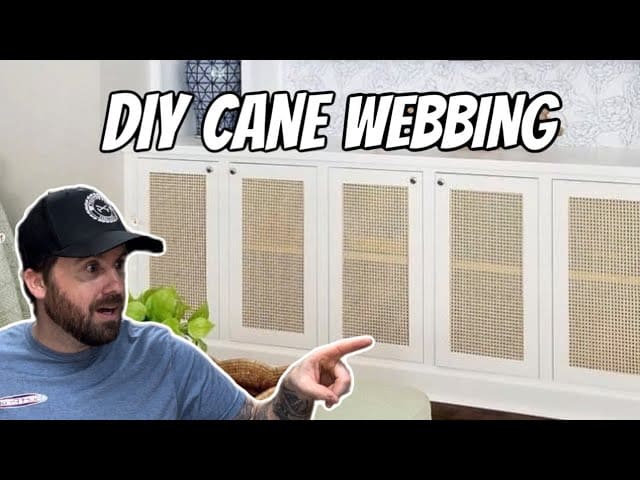 DIY Cane Webbing on Cabinet Doors: A Trendy Upgrade