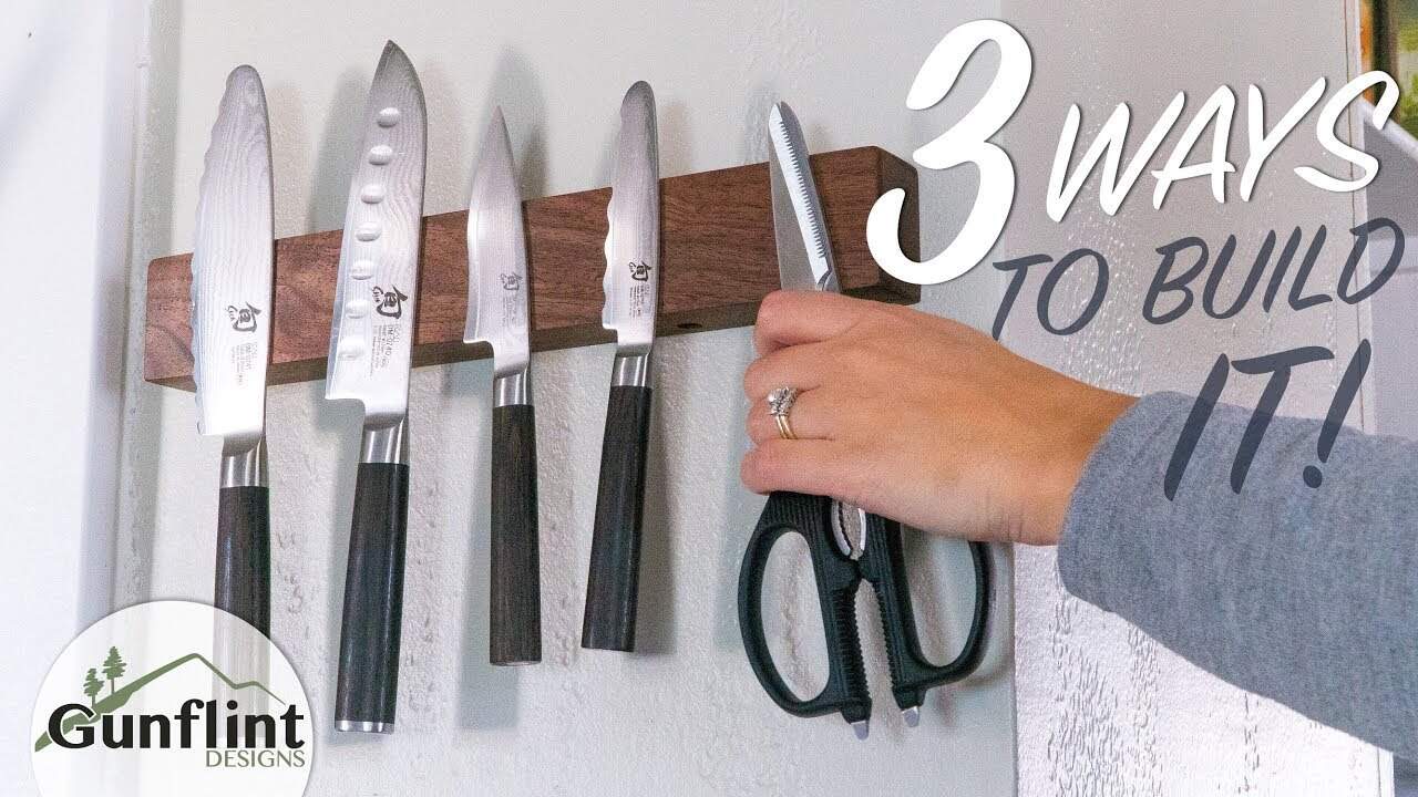3 Ways to Build a Magnetic Knife Holder