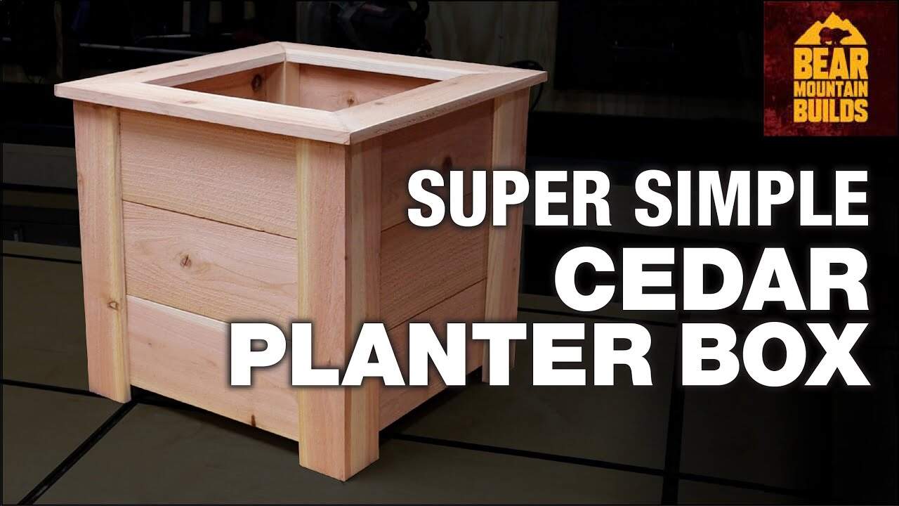 Build Your Own Cedar Raised Planter Box