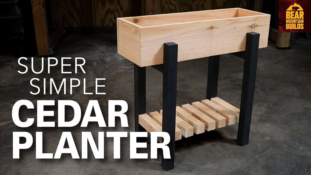 Build Your Own Raised Two-Tone Cedar Planter