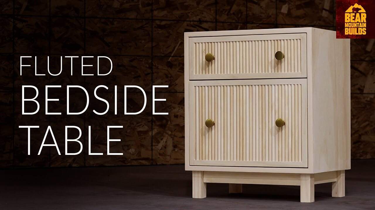 Fluted Nightstand: Build Your Own Stylish Furniture