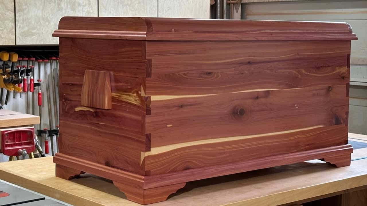 Cedar Blanket Chest With Large Box Joints