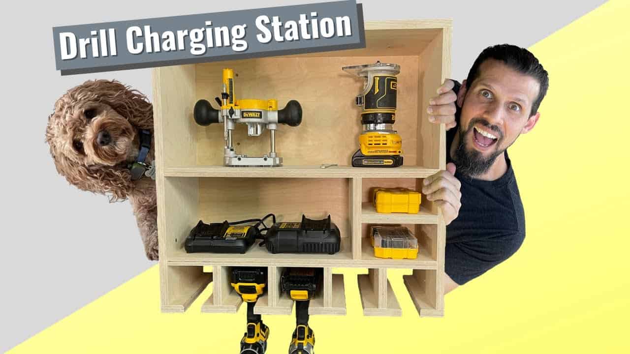 DIY Drill Charging Station for a Cleaner Workshop