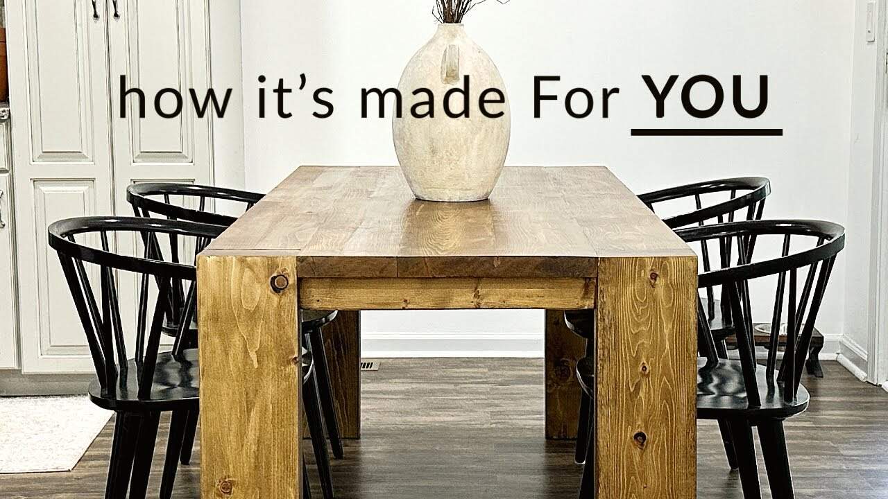 Building a High-End Dining Table on a Budget