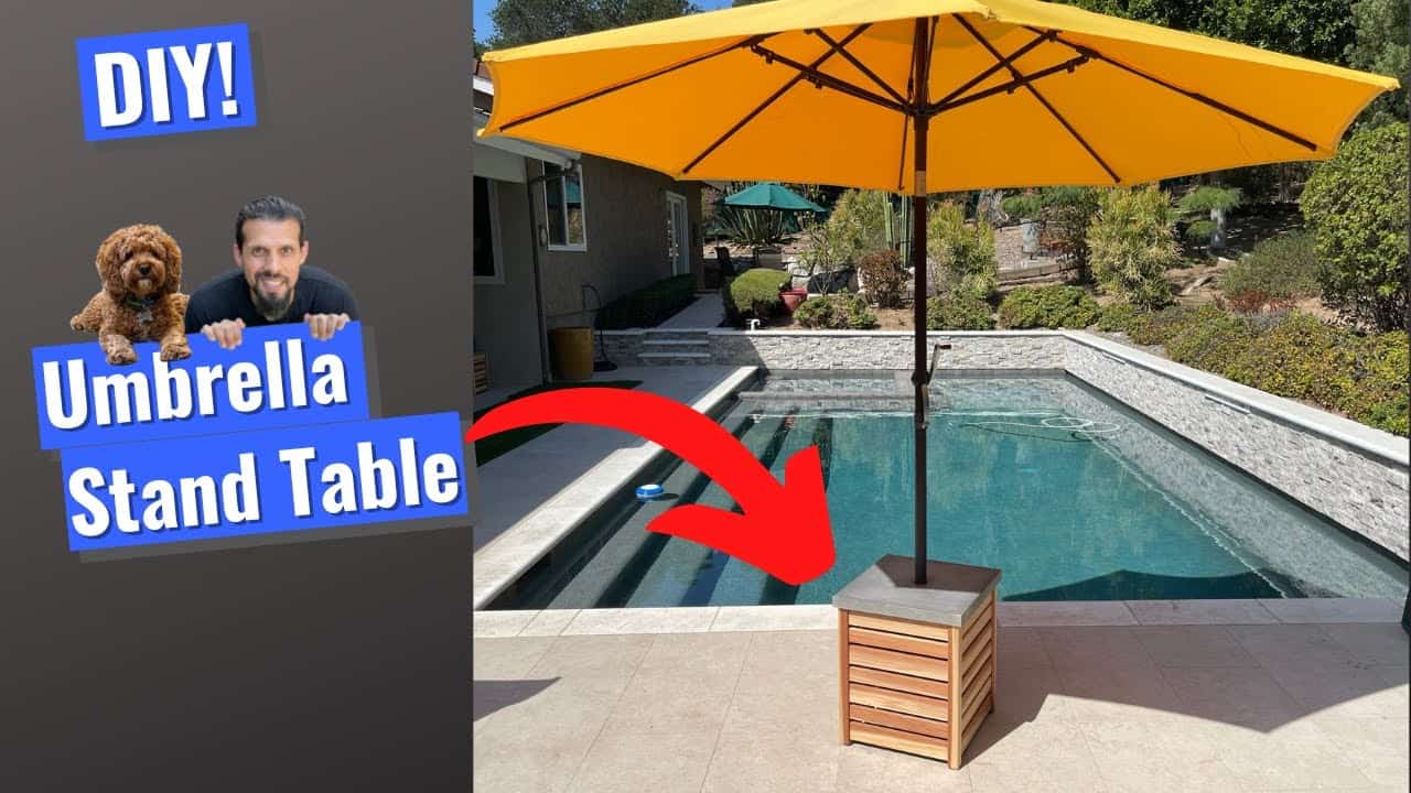 DIY Umbrella Stand Table for Outdoor Comfort