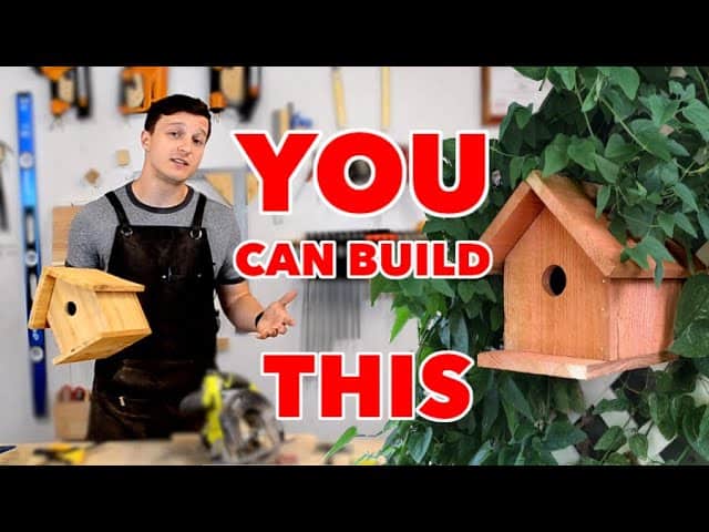 Simple Birdhouse Made from a Single Cedar Picket