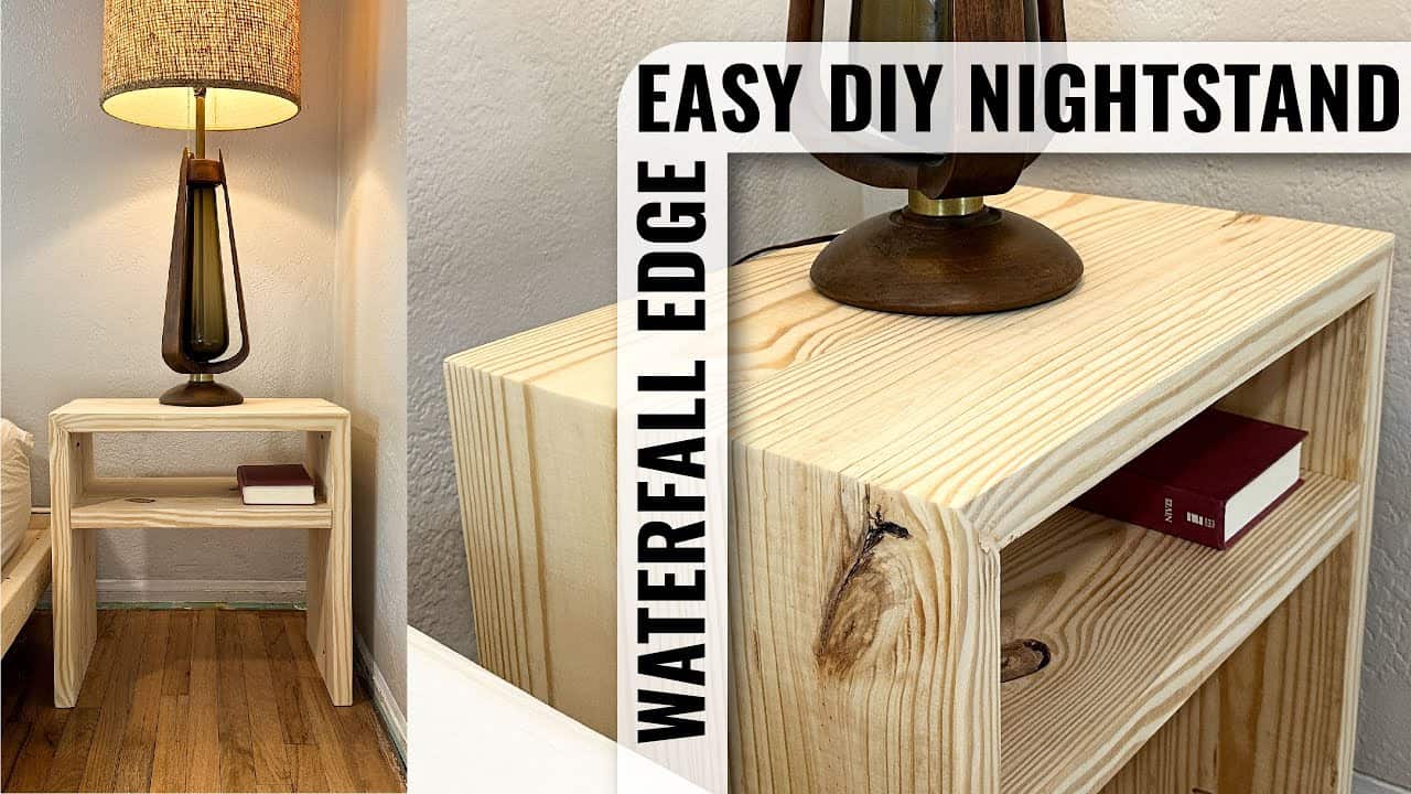 Building Stylish Nightstands with Waterfall Edges