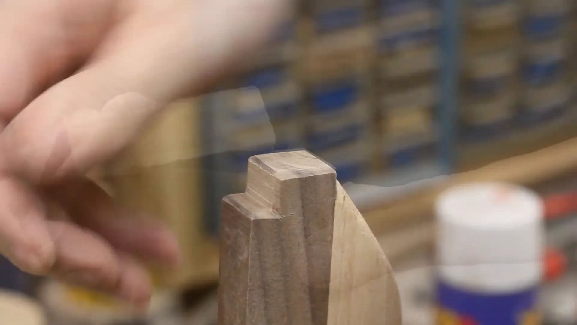 Adding the catch block to the push stick