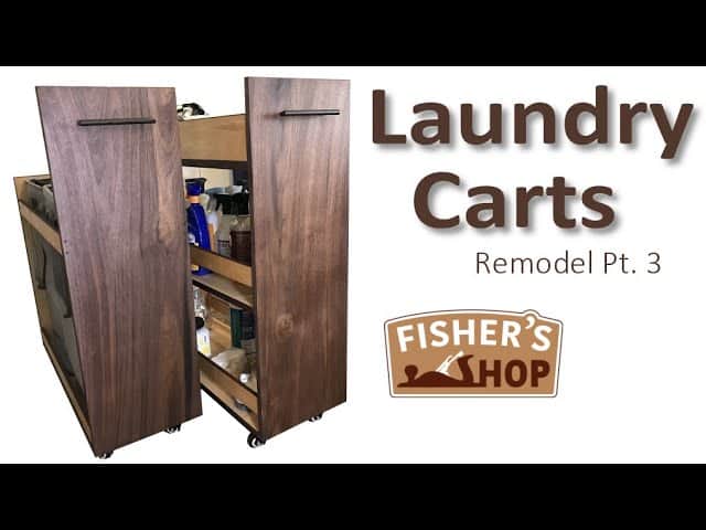 Building Narrow Laundry Room Carts for Enhanced Organization