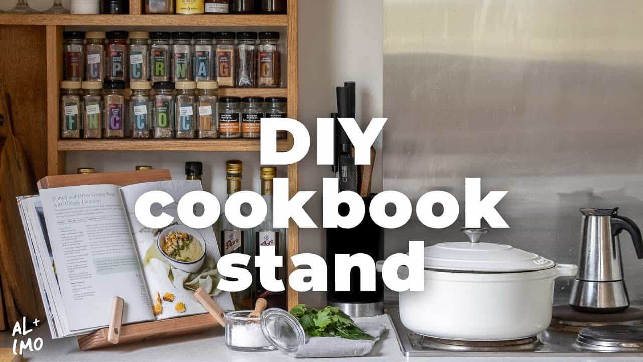 DIY Timber Cookbook Stand