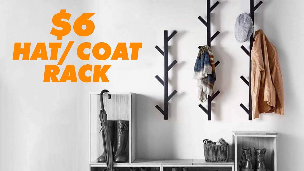 Build Your Own Modern Hat Rack for Under $10