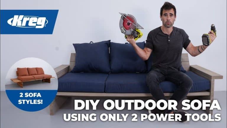 Outdoor Sofa: Build with Just Two Power Tools
