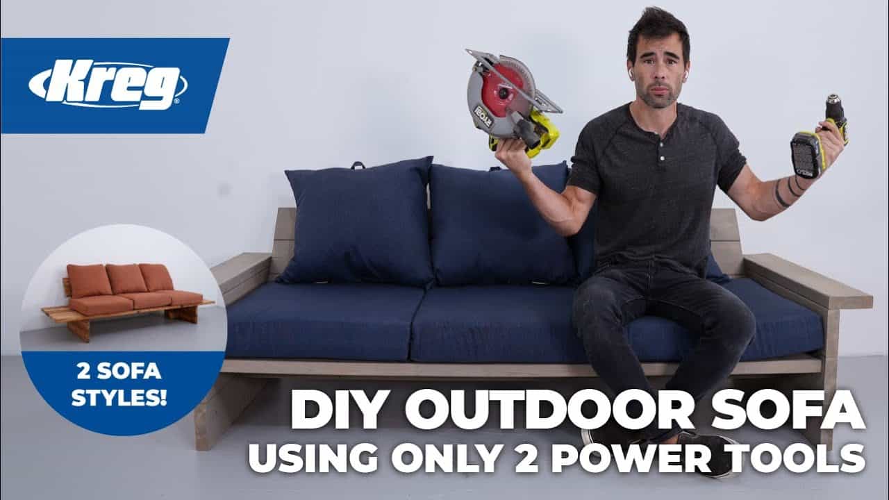 Outdoor Sofa: Build with Just Two Power Tools