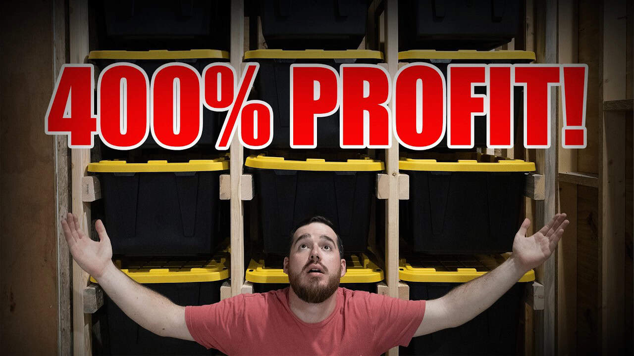 Garage Tote Organizer for DIY Storage