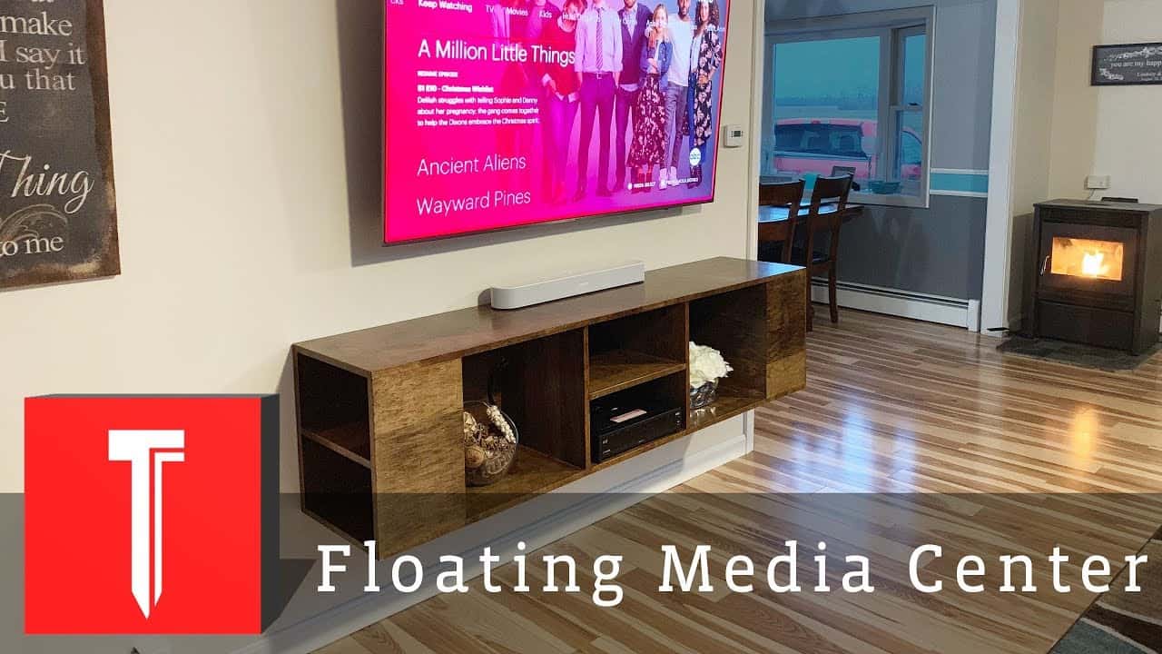 Wall-Mounted Floating Entertainment Center