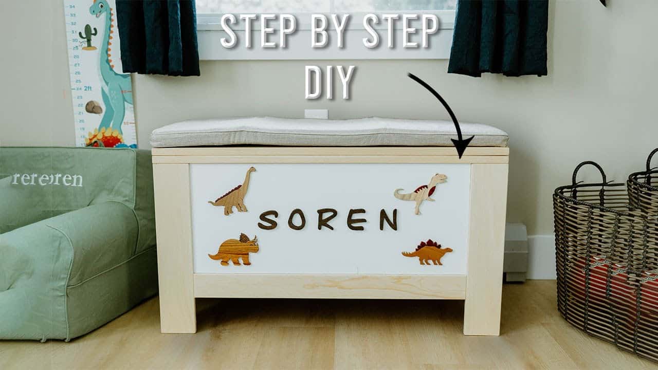 Simple Modern Toy Box with Soft-Close Lid