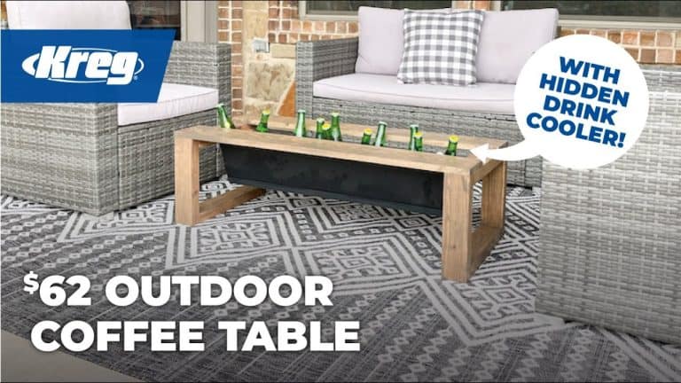 Build An Outdoor Coffee Table with a Hidden Cooler