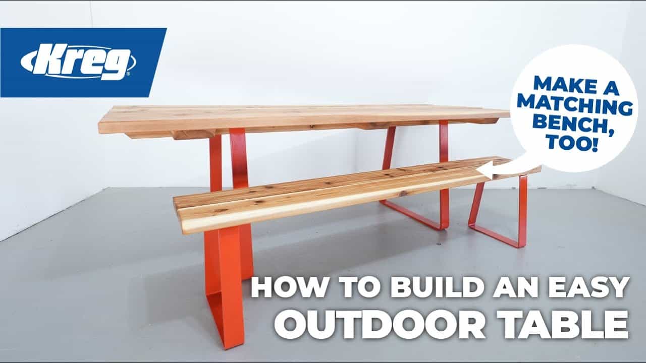 Build Your Own Rustic Outdoor Table