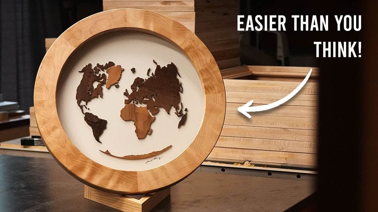 Circular Picture Frame with Custom Inlay