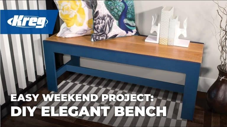 Add Elegance to Your Home with This DIY Bench