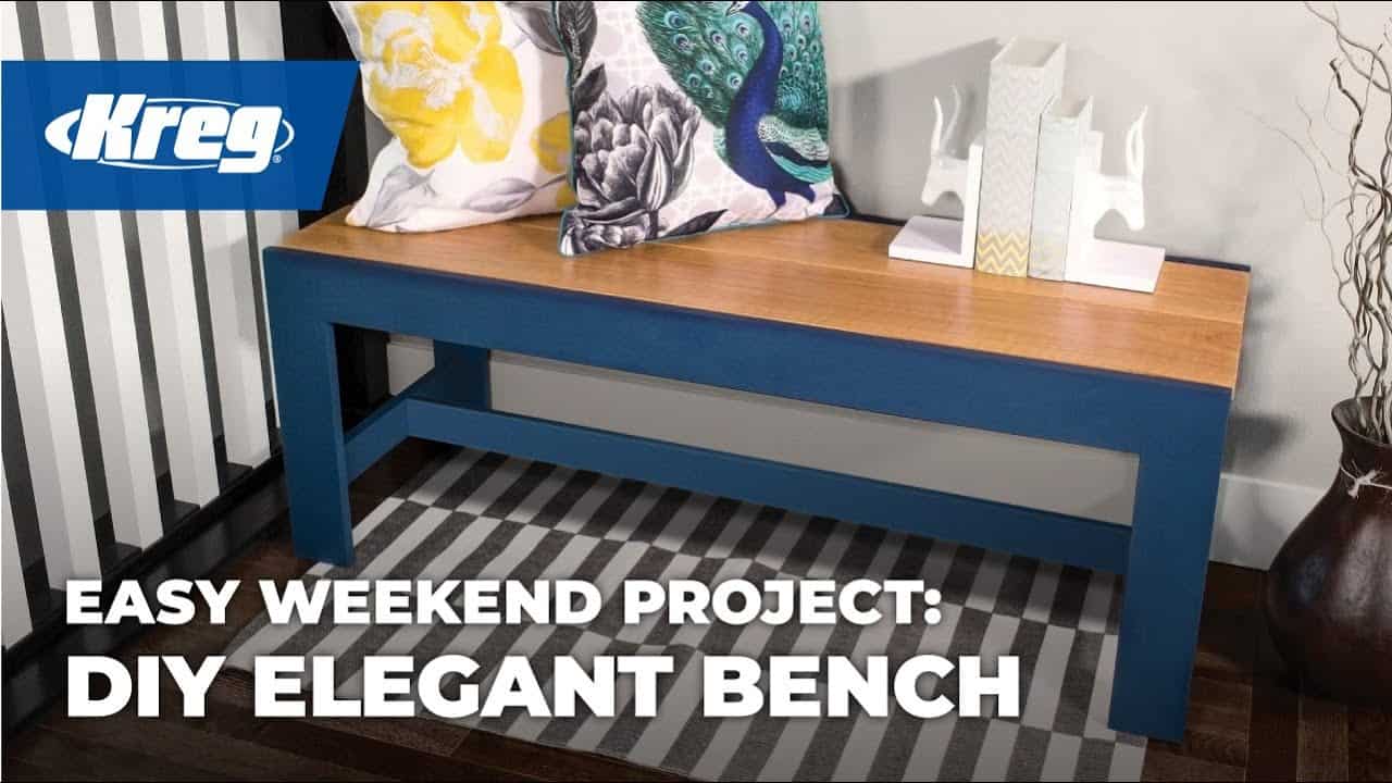 Add Elegance to Your Home with This DIY Bench