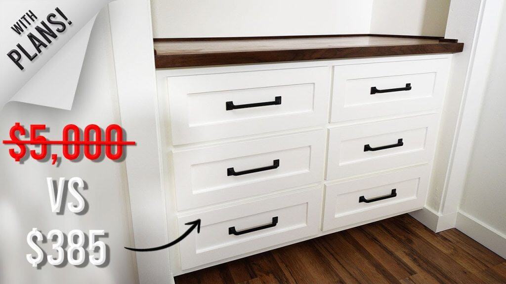 DIY Built-In Dresser For Closet Organization
