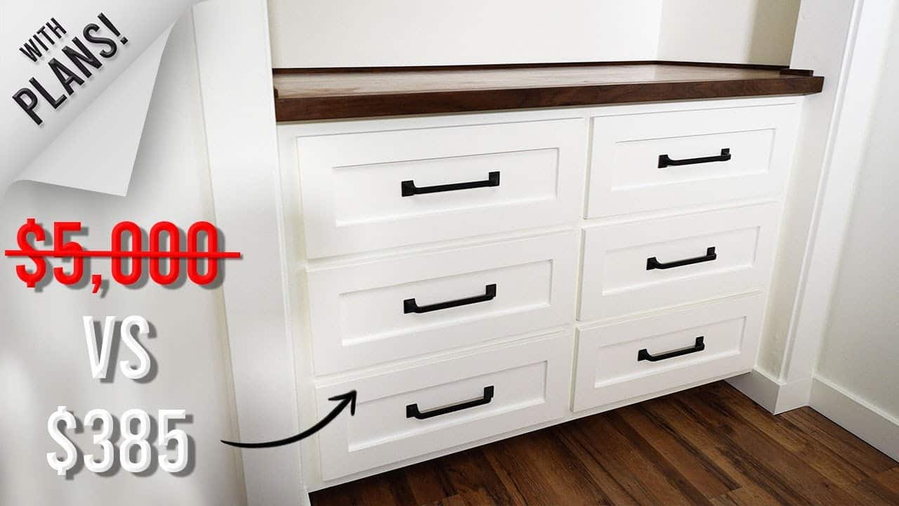 DIY Built-In Dresser for Closet Organization