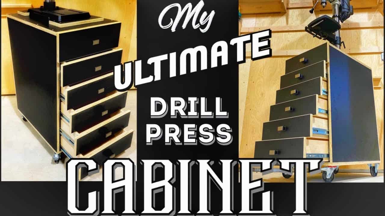 Building a DIY Drill Press Storage Cabinet