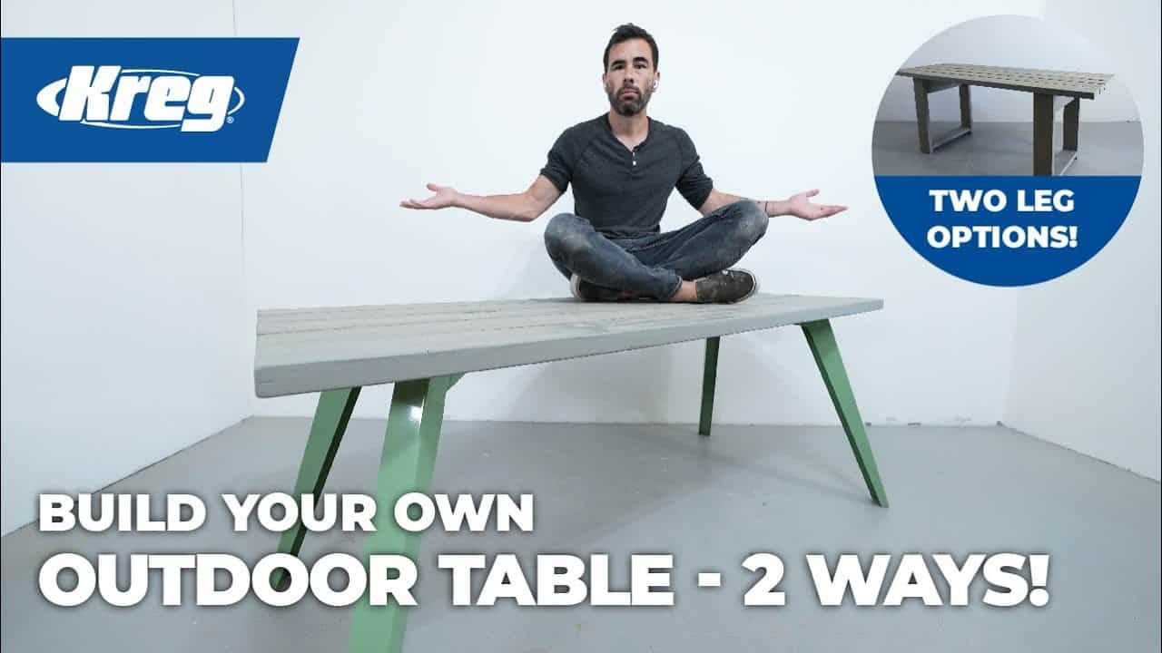 Build An Outdoor Dining Table