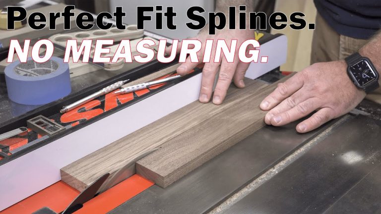 How to Cut Perfect Blade-Width Splines Without Measuring