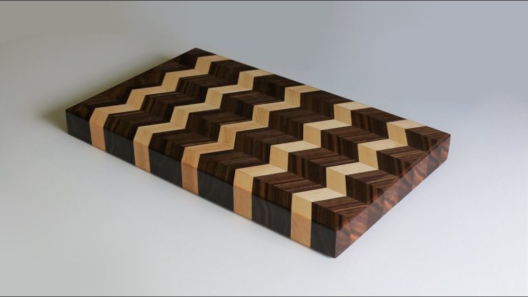 Making A 3D Chevron Patterned Cutting Board Tutorial