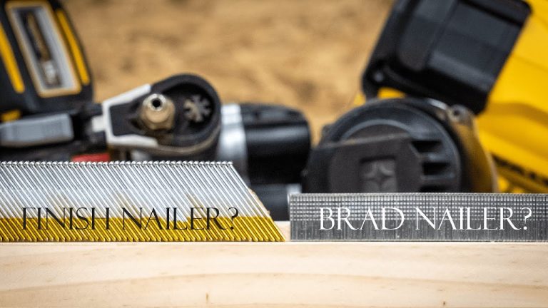Finish Nailer or Brad Nailer: Which Should You Buy First?