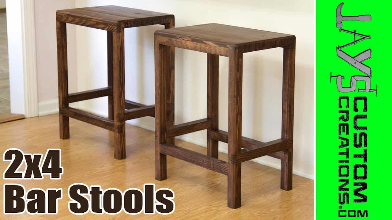 2×4 Bar Stools with Strong Half Lap Joinery