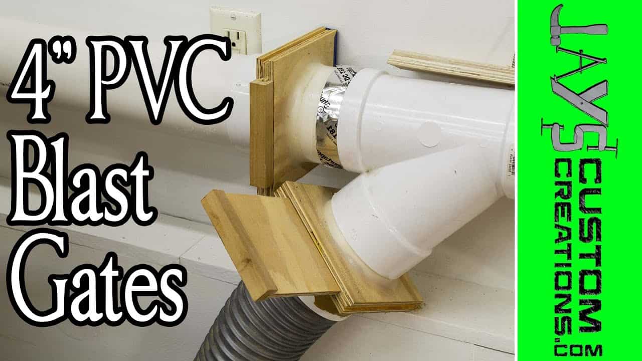 Shop-Made 4″ PVC Blast Gates for Dust Collection