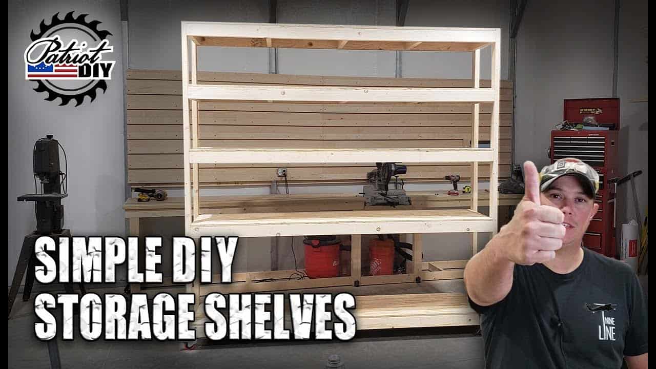 DIY Mobile Garage Storage Shelves