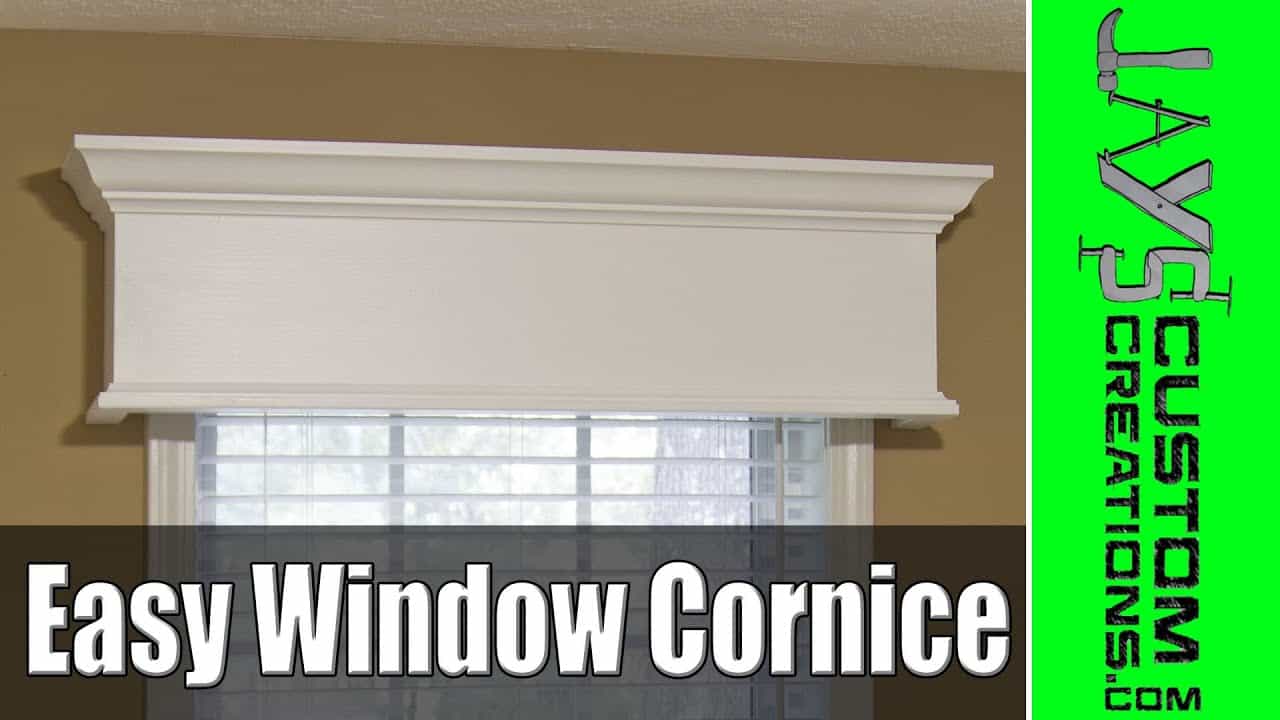 Simple Painted Window Cornice Using MDF