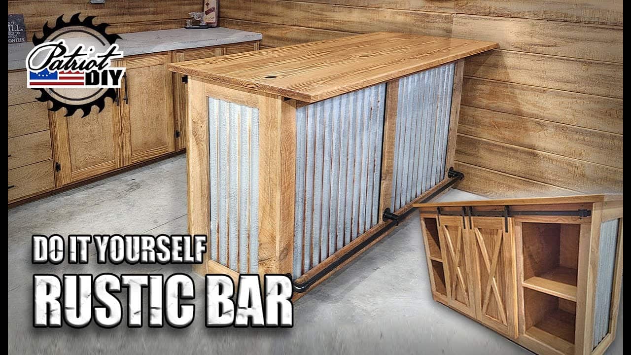 DIY Rustic Bar for Your Man Cave