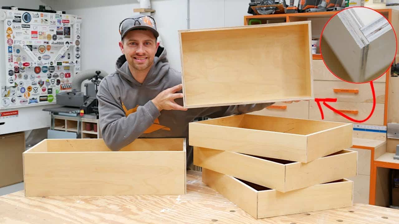 Fast and Strong Plywood Drawers for Custom Storage