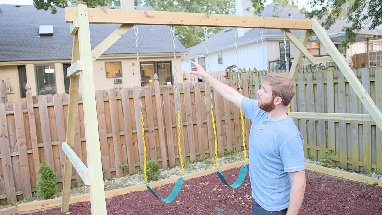 DIY A-Frame Swing Set for the Backyard