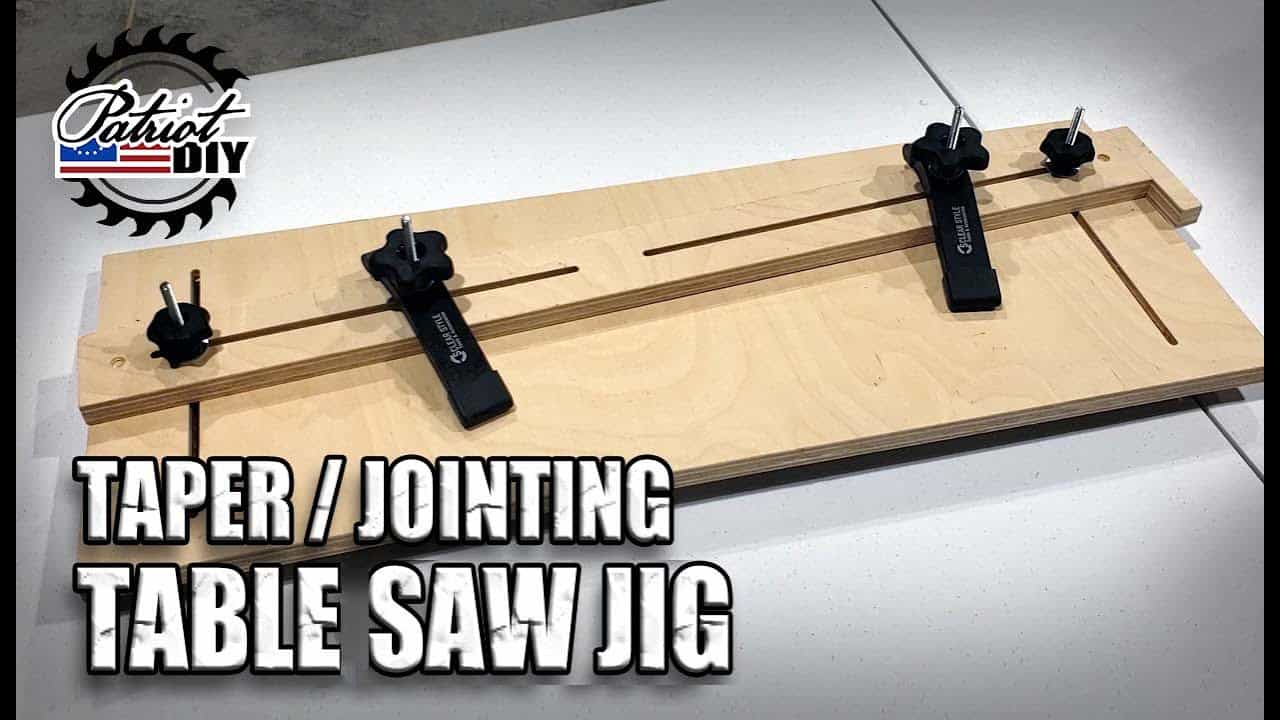 DIY Tapering and Jointing Table Saw Jig