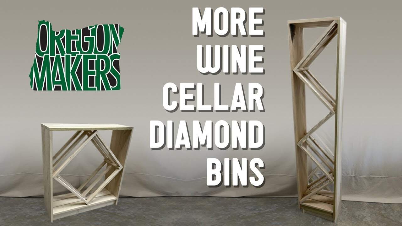 Custom Diamond Bins for Wine Cellar Storage
