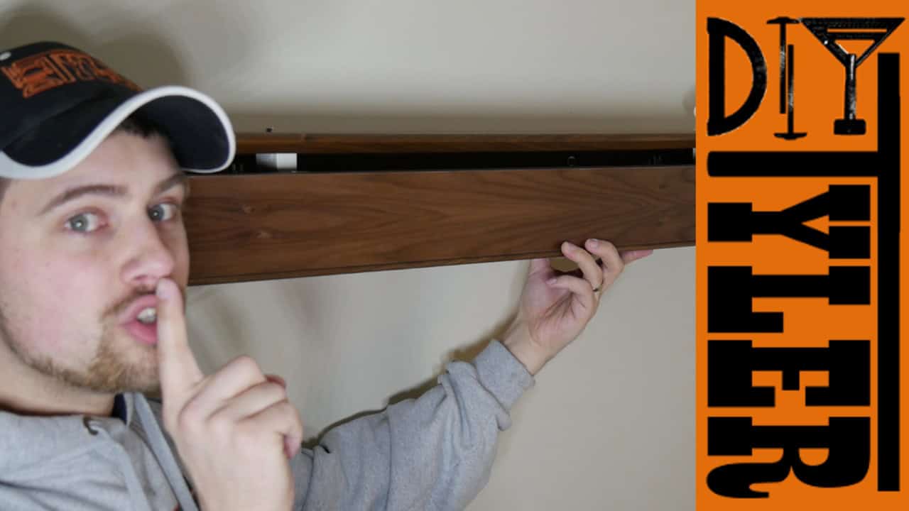 Floating Shelf with a Hidden Compartment