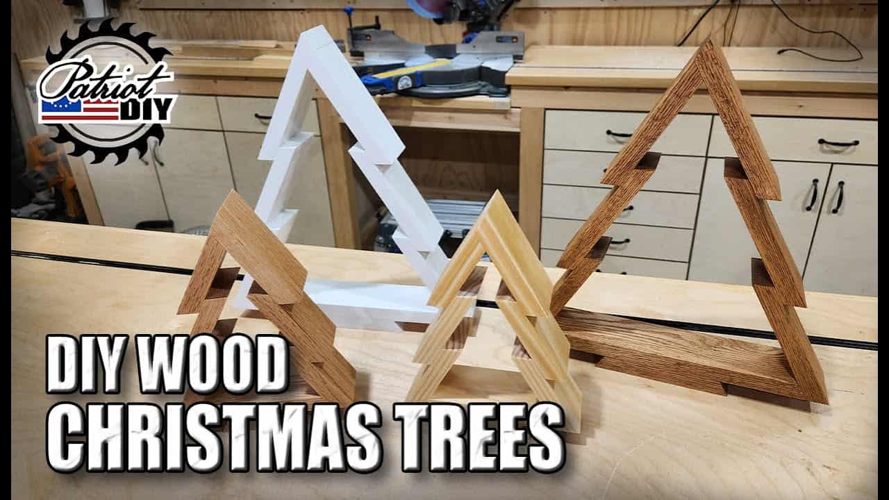 DIY Wooden Christmas Trees for Holiday Decor