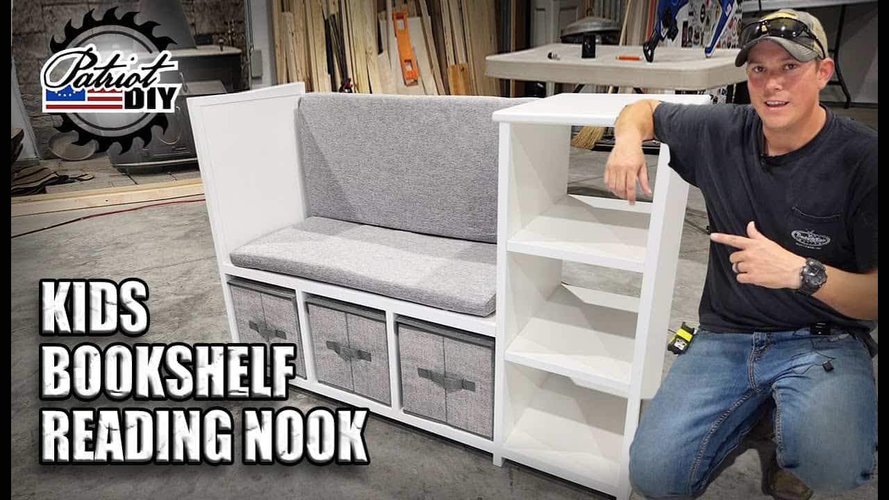 Kid’s Bookshelf With Built-In Reading Nook