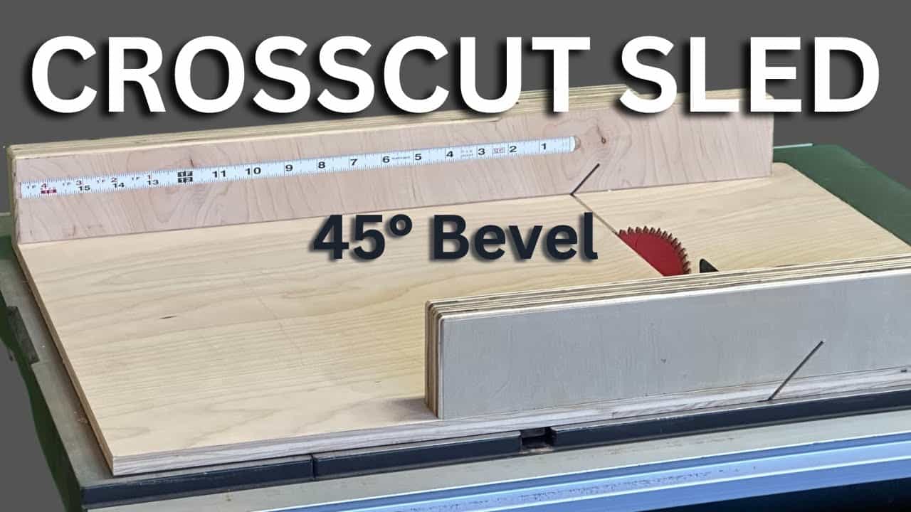 45-Degree Bevel Crosscut Sled for the Table Saw